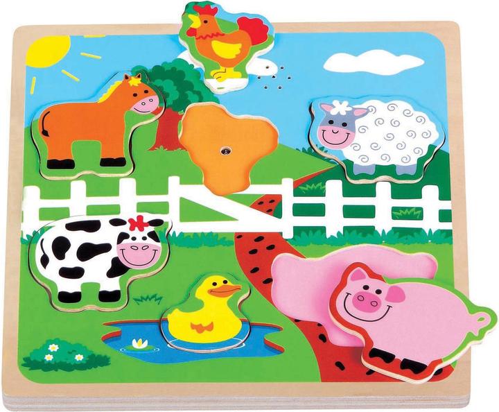 Image du produit Spielba Puzzle Le son des animaux domestiques (6 pièces)