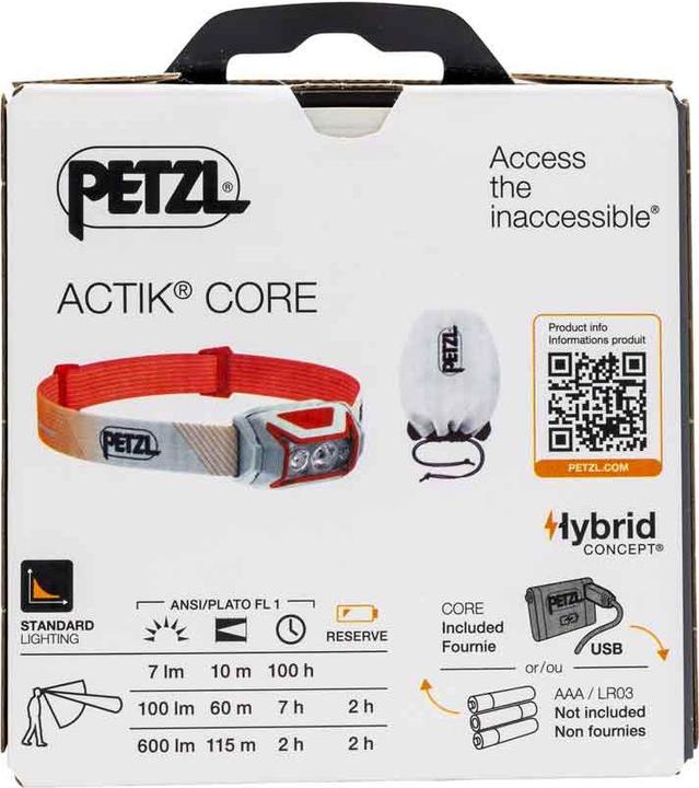 Actual product image Petzl Actik Core (600 lm)