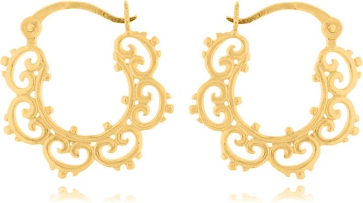 Produktbild Leyda Creolen Orientalisch (vergoldet 750 / 18 K Gold, Silber 925)