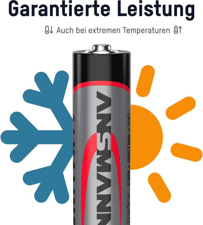 Actual product image Ansmann Alkaline battery (100 pcs., AA, 2700 mAh)