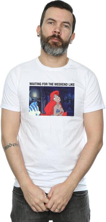 Immagine prodotto Disney The Little Mermaid Waiting For The Weekend Maglietta Uomo (XXL)
