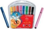 Actual product image STABILO Trio Scribbi Spring-loaded triangular felt-tip pen (Multicoloured, 8 x)