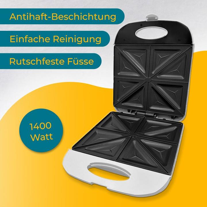 Produktbild Lentz Sandwichtoaster Sandwichmaker Toastgrill Kontaktgrill Paninipresse