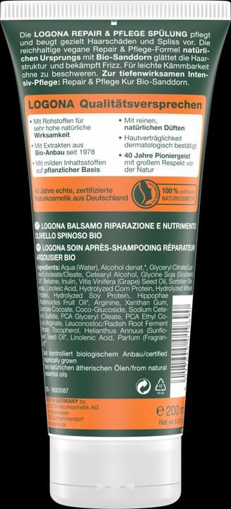 Immagine prodotto Logona Repair & Care olivello spinoso biologico (200 ml)