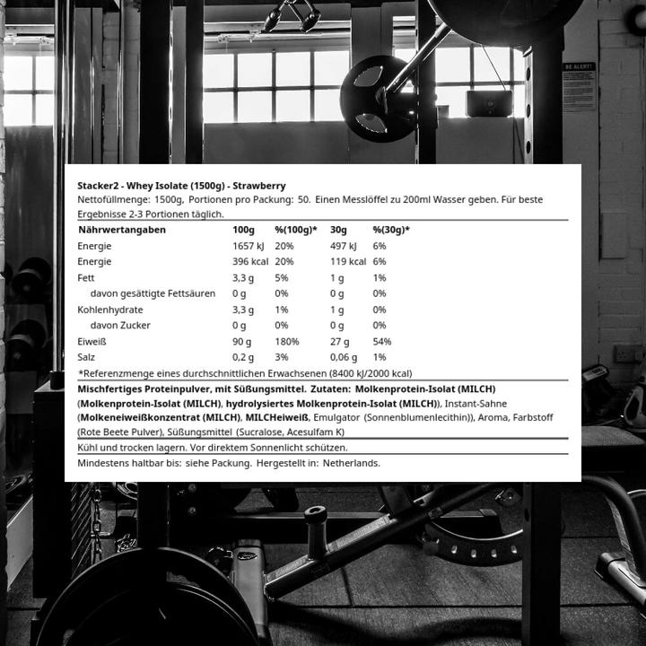 Actual product image Stackers Stacker2 Whey Isolate Protein (Strawberry, 1500 g)