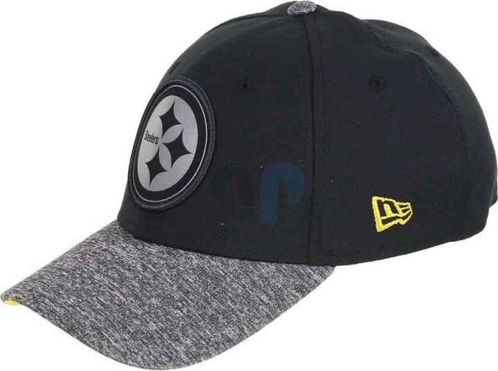 Produktbild New Era NFL - Pittsburgh Steelers - Grey Collection 39Thirty Cap schwarz SM (54, 55, 56, 57)