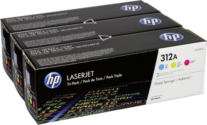 Actual product image HP 312a (M, C, Y)
