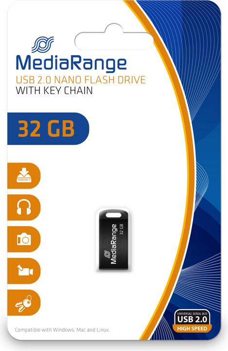 MediaRange Clé USB nano (32 Go, USB-A, USB 2.0)