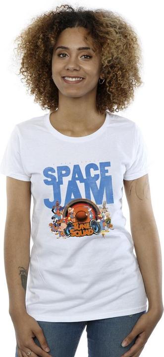 Actual product image Space Jam Womens/Ladies Tune Squad Cotton T-Shirt (L)