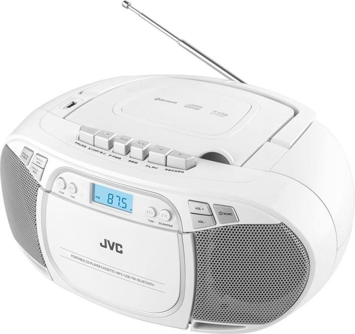 Image du produit JVC RC-E451W Lecteur CD Lecteur CD portable Blanc (VHF, Bluetooth)
