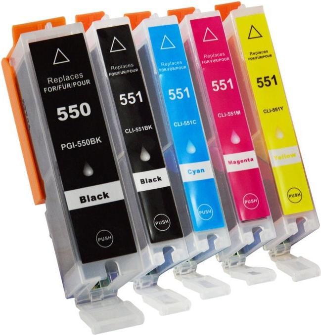 Immagine prodotto Hermex Cartuccia d'inchiostro compatibile XL per Canon PIXMA MG6650 (M, PGBK, C, FC, Y)