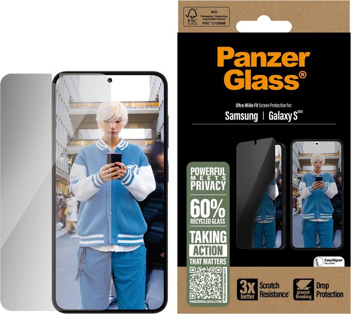 Image du produit PanzerGlass Ultra Wide Fit (1 pièce(s), Samsung Galaxy S25, Samsung Galaxy S24)