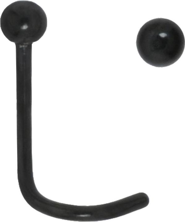 Image du produit Bijouteria Piercing nez (Acier chirurgical 316L, Revêtement PVD (noir))