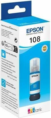 Immagine prodotto Epson 108 EcoTank, flacone d'inchiostro ciano, 108 EcoTank