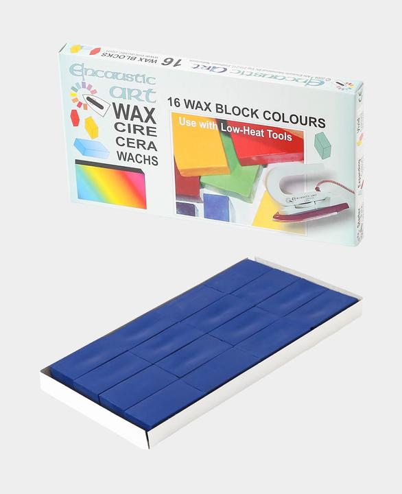 Immagine prodotto Hobbyring Set di 16 blocchi di cera per encausto, blu