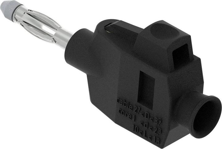 Actual product image Electro PJP 1064-PRO-CD1-N Banana plug Male, straight Pin-Ø: 4 mm Black