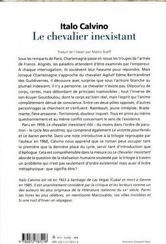 Immagine prodotto Le chevalier inexistant (Francese, Calvino Italo, 2018)