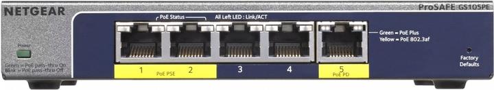 Actual product image Netgear Gs105pe-10000s (5 ports)