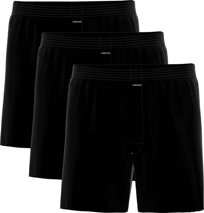 Ammann Boxershort Casual Bequem sitzend Basic Cotton Boxer Short 3P