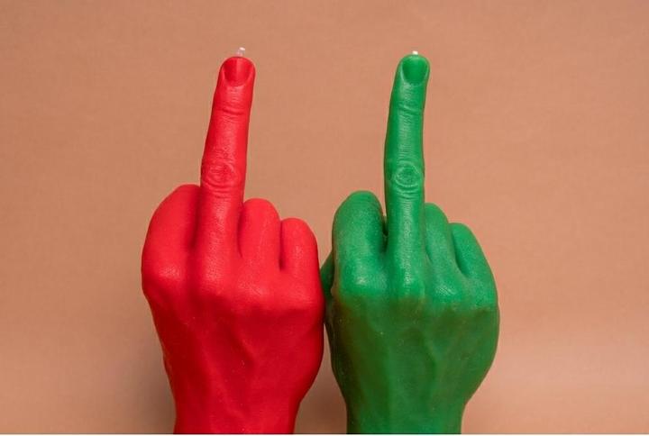 Actual product image Candle Hand F*ck you (1 pcs.)