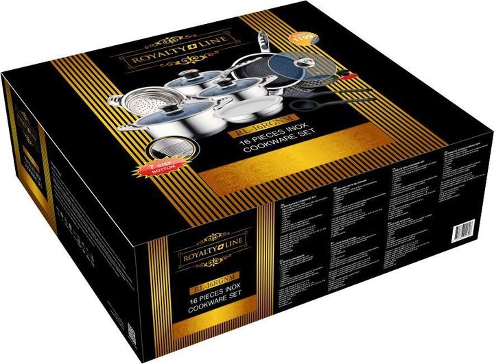 Immagine prodotto JTI Set di pentole e utensili da cucina - 16 pezzi (Padella per friggere, Acciaio inossidabile)