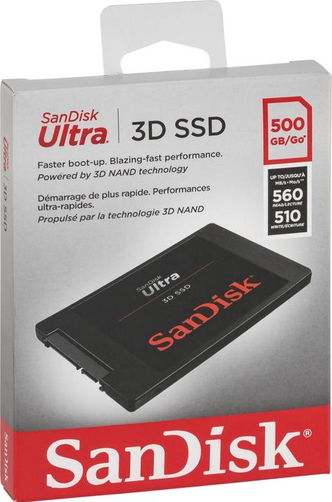 Immagine prodotto SanDisk Ultra 3D (500 GB, 2.5")