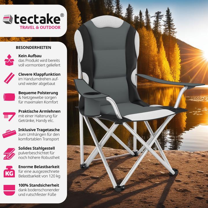Actual product image tectake Camping chair