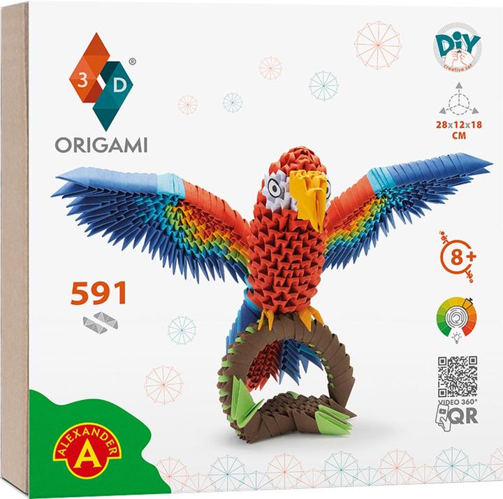 Actual product image Alexander Origami 3D Papagei