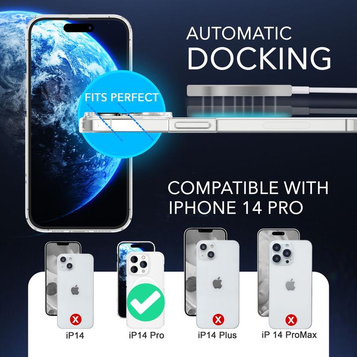 Actual product image Nalia Clear Transparent Silicone Sleeve (Apple iPhone 14 Pro)