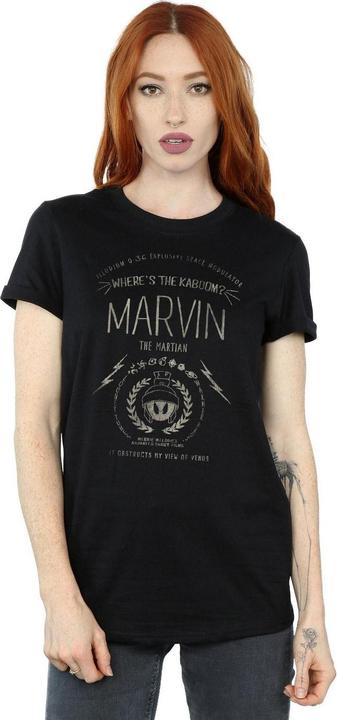 Actual product image Looney Tunes Womens/Ladies Marvin The Martian Where's The Kaboom Cotton Boyfriend T-Shirt (XL)