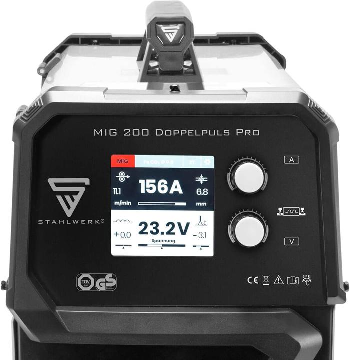 Actual product image Stahlwerk Welding machine MIG MAG 200 double pulse Pro fully synergic with accessories