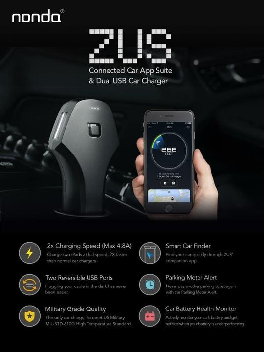 Immagine prodotto nonda Caricabatterie da auto intelligente ZUS