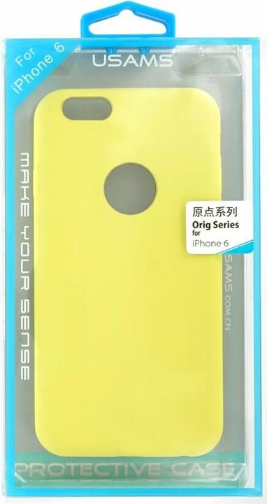 Image du produit Usams Étui arrière pour iPhone 6 - Jaune (Apple iPhone 6, Apple iPhone 6s)