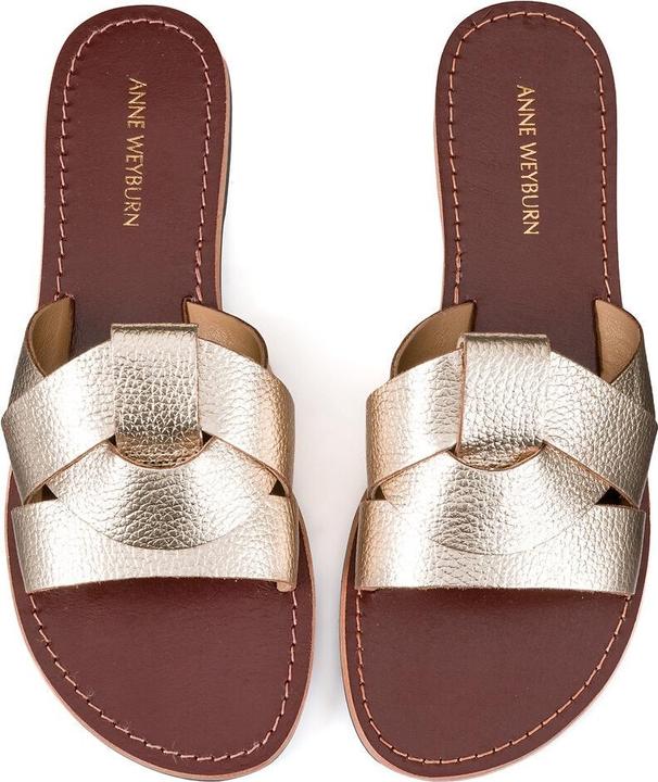 Image du produit La Redoute Collections Mules en cuir métallisé (37)
