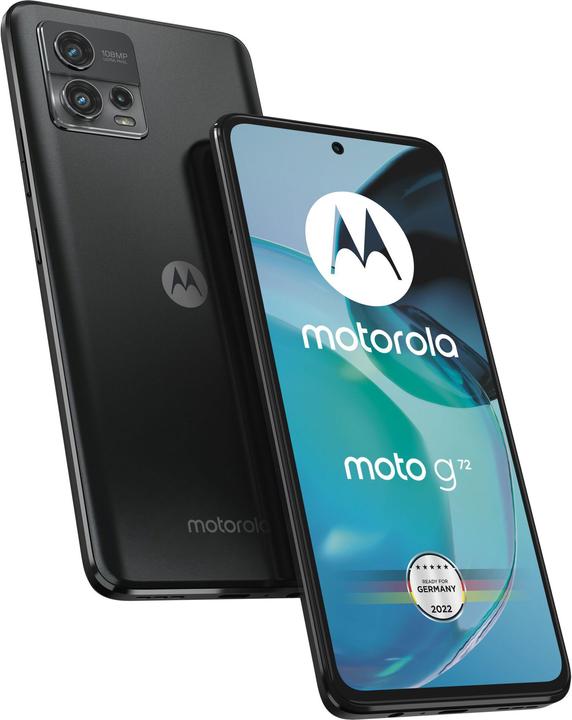 Image du produit Motorola Moto G72 (128 Go, Gris météorite, 6.55", Double SIM, 108 Mpx, 4G)