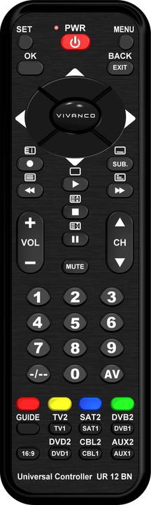 Vivanco Ur 12 Bn (Universal remote control, Infrared)