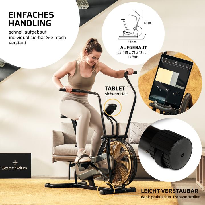Actual product image Sportplus Air bike