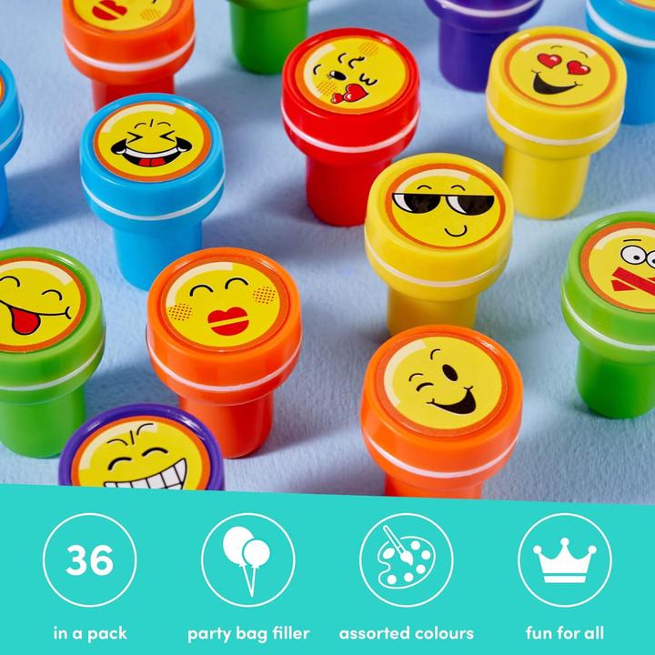 Produktbild The twiddlers Stempel selbstfärbend Emoji Stamps 36 Stück
