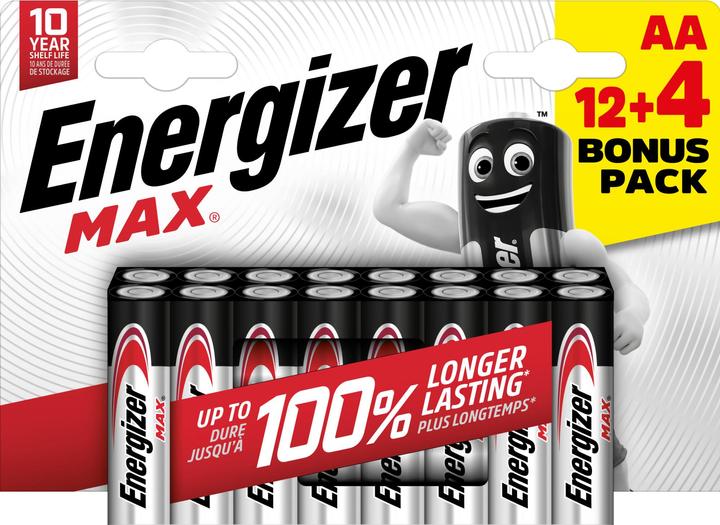 Actual product image Energizer Max Alkaline (16 pcs., AA, 2700 mAh)