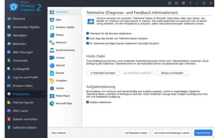 Produktbild Ashampoo Privacy Inspector 2? ESD, Vollversion, 1 PC, Produktfamilie (1 User, unbegrenzt)
