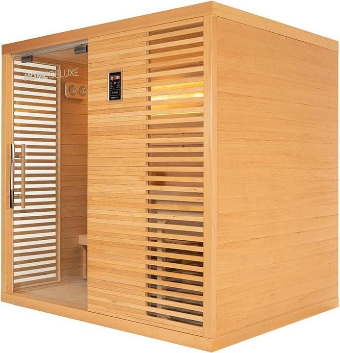 Image du produit Home Deluxe Sauna intérieur BEAU - 200 x 160 cm pour 5 personnes - Sauna traditionnel avec poêle de 7,5kW