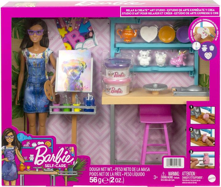 Actual product image Barbie Relax and Create Art Studio Playset and Doll
