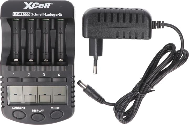 Actual product image XCell Quick Charger BC-X1000 Digital LCD (2 pcs., AA, AAA, Chargers without battery)
