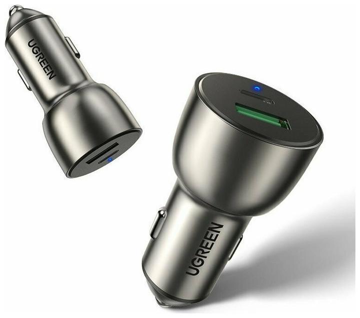 Actual product image Ugreen USB-C PD + USB-A QC 36W Car Charger