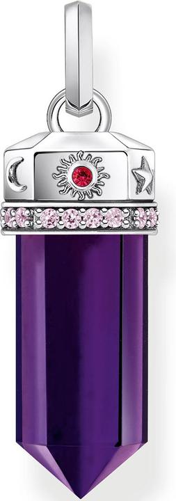 Image du produit Thomas Sabo Pendentif avec facettes imitation améthyste argent noirci (Argent 925)