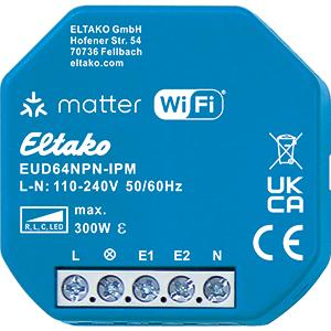 Image du produit Eltako Actionneur de variateur universel Matterüber WiFi EUD64NPN-IPM (Actionneur de variateur)