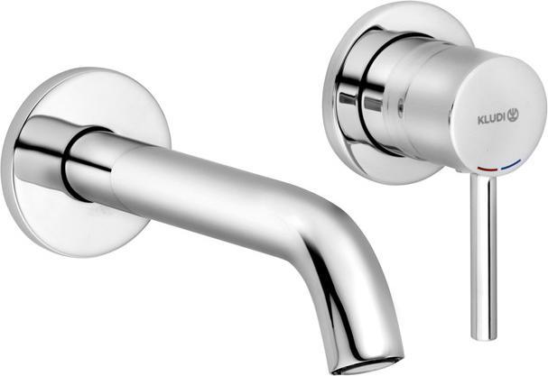 Actual product image Kludi BOZZ concealed two hole wall mounted basin mixer, spout 18 cm
