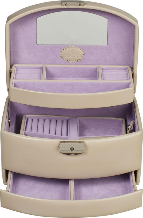 Actual product image Windrose Merino Moda jewellery box - Automatic jewellery box - Beige