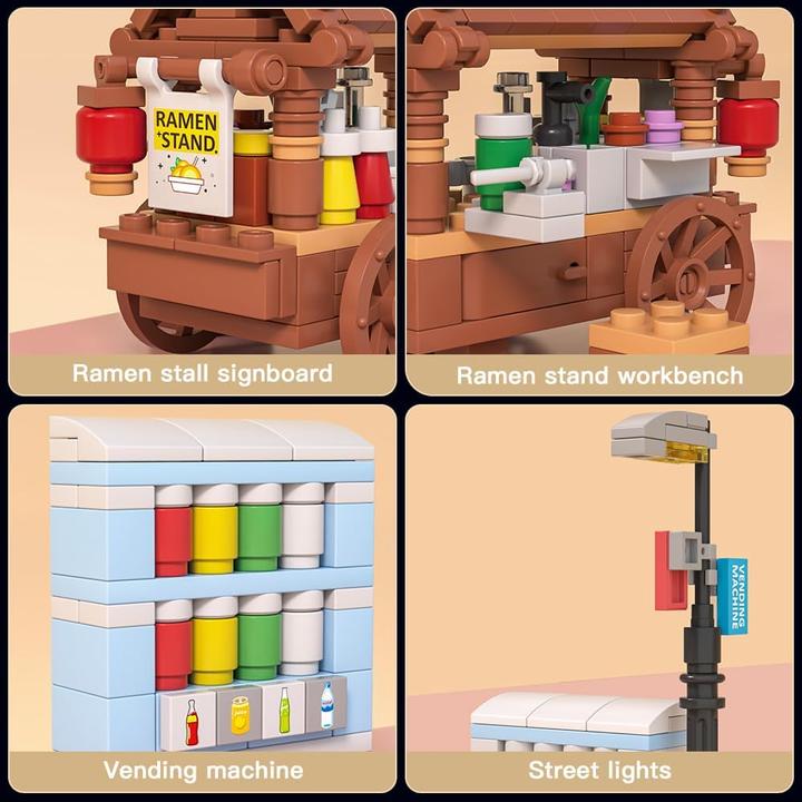 Produktbild Mould King Ramen-Stand & Verkaufsautomat
