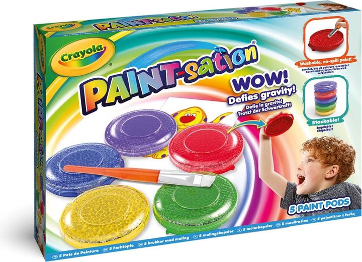 Actual product image Crayola Paint Sation colors in pot